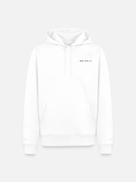 Fit & Fabulous - Bauch. Beine. Po. Black - Männer Premium Bio Hoodie - Weiß