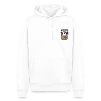 Kawaii Taschen Waschbär - Männer Premium Bio Hoodie - Weiß - Vorne - Nico (187cm)