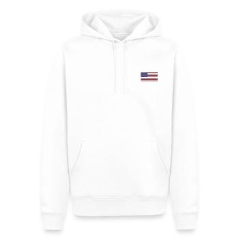 Flag of the United States - Männer Premium Bio Hoodie - Weiß - Vorne - Nico (187cm)