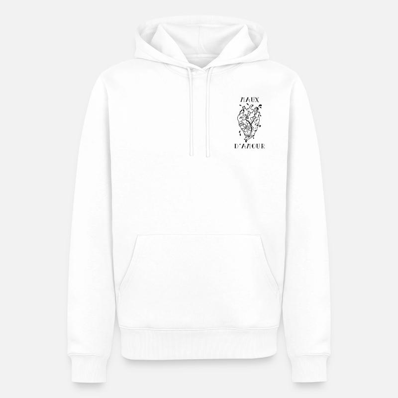 LIEBE MÄNNLICH - Männer Premium Bio Hoodie - Weiß
