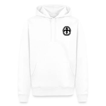 pioniere Black - Männer Premium Bio Hoodie - Weiß - Vorne - Nico (187cm)