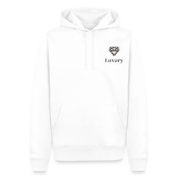 A.H Luxury - Männer Premium Bio Hoodie - Weiß - Vorne - Nico (187cm)