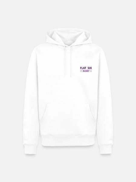 Flat SIX Buddy - Männer Premium Bio Hoodie - Weiß