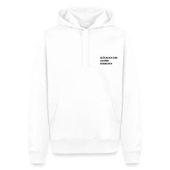 Erwachen - Männer Premium Bio Hoodie - Weiß - Vorne - Nico (187cm)