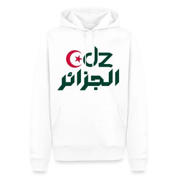DZ t-shirt - Sweat à capuche Premium bio Homme - blanc - Devant - Nico (187cm)