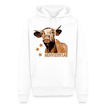 Landwirt Bauer Kuh lustige Kühe Fun Sprüche Tiere - Männer Premium Bio Hoodie - Weiß - Vorne - Nico (187cm)