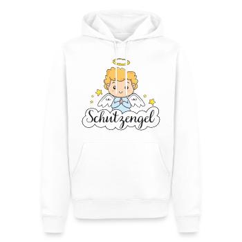 Schutzengel - Männer Premium Bio Hoodie - Weiß - Vorne - Nico (187cm)