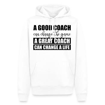 A Great Coach Can Change A Life 2 - Männer Premium Bio Hoodie - Weiß - Vorne - Nico (187cm)