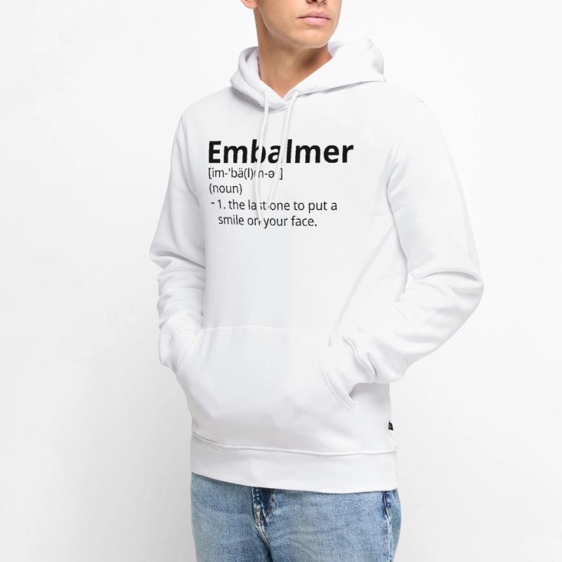 Embalmer Definition Description Men’s Premium Organic Hoodie