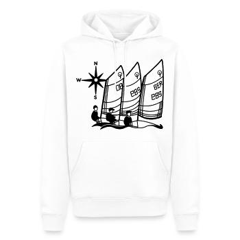 Optimist Opti Segelboot Regatta Segelshirt Kinder - Männer Premium Bio Hoodie - Weiß - Vorne - Nico (187cm)
