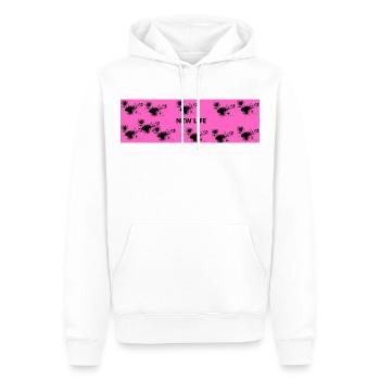NEW LIFE 8 - Sweat à capuche Premium bio Homme - blanc - Devant - Nico (187cm)