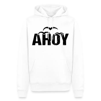 Ahoy See Gruß Küste - Männer Premium Bio Hoodie - Weiß - Vorne - Nico (187cm)