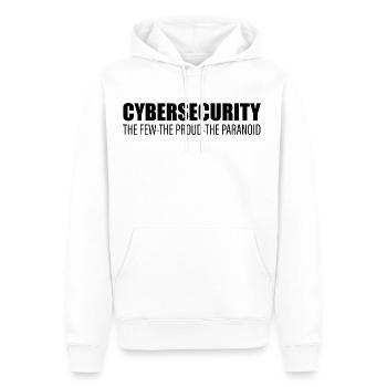 Cybersecurity The Few The Proud The Paranoid - Männer Premium Bio Hoodie - Weiß - Vorne - Nico (187cm)