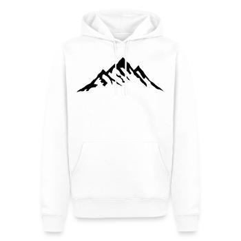 Montagne - Sweat à capuche Premium bio Homme - blanc - Devant - Nico (187cm)