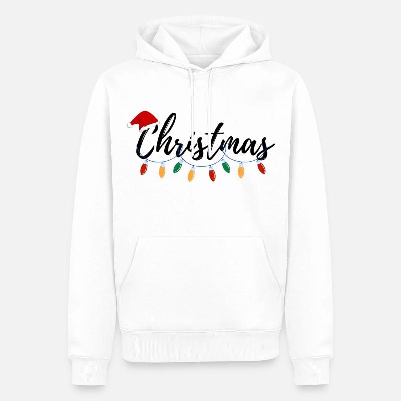 Weihnachtsgeschenk - Männer Premium Bio Hoodie - Weiß