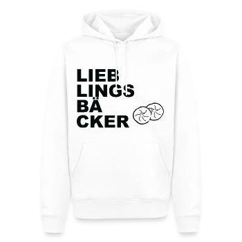 Lieblingsbäcker Brötchen - Männer Premium Bio Hoodie - Weiß - Vorne - Nico (187cm)