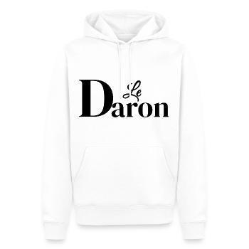 Le Daron, Le Père ! - Sweat à capuche Premium bio Homme - blanc - Devant - Nico (187cm)
