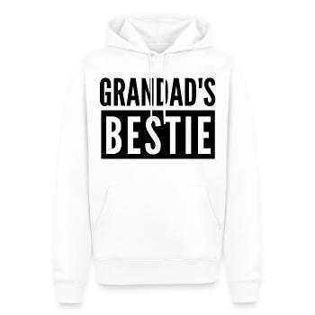 OPA'S BESTIE - Männer Premium Bio Hoodie - Weiß - Vorne - Nico (187cm)