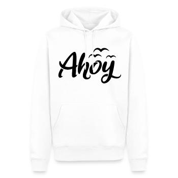Ohé - Sweat à capuche Premium bio Homme - blanc - Devant - Nico (187cm)