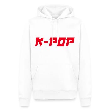 K-Pop Musique Pop Coréenne - Sweat à capuche Premium bio Homme - blanc - Devant - Nico (187cm)