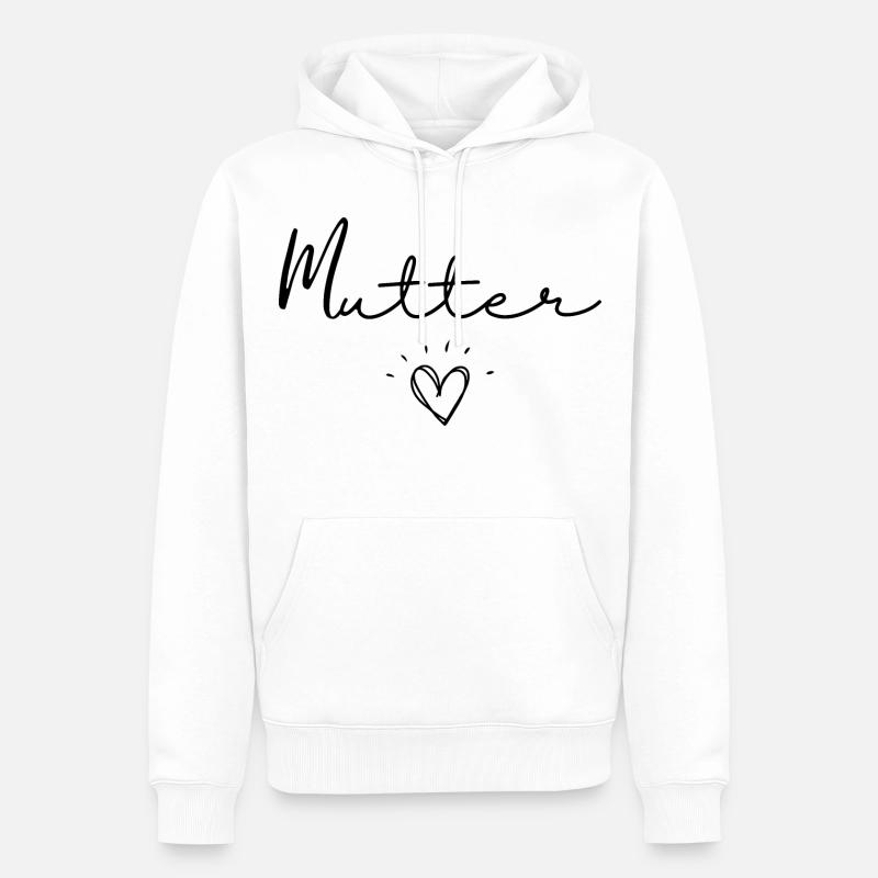 murmeln - Männer Premium Bio Hoodie - Weiß