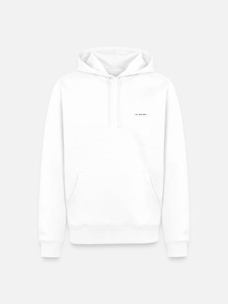 MINIMALISMM - Kleidung mit minimalistischem Druck - Männer Premium Bio Hoodie - Weiß