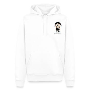 DJLieblingsidiot (Small) - Männer Premium Bio Hoodie - Weiß - Vorne - Nico (187cm)