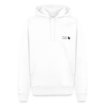 Je t’aime ma chérie - Sweat à capuche Premium bio Homme - blanc - Devant - Nico (187cm)