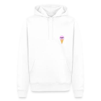 Cool Ice Cream 2 - Men’s Premium Organic Hoodie - white - Front - Nico (187cm)