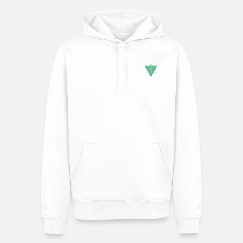Holzfäller Modern - Männer Premium Bio Hoodie - Weiß
