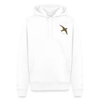 Martinet – Apus Apus - Sweat à capuche Premium bio Homme - blanc - Devant - Nico (187cm)