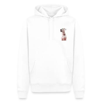 Great Dane Dog - Sweat à capuche Premium bio Homme - blanc - Devant - Nico (187cm)