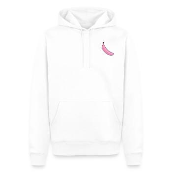 Pinkbananarecords - Männer Premium Bio Hoodie - Weiß - Vorne - Nico (187cm)