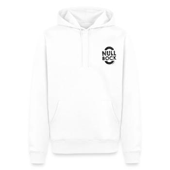 Null Bock - Männer Premium Bio Hoodie - Weiß - Vorne - Nico (187cm)