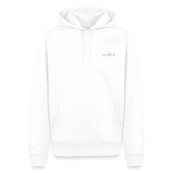 BE THE sunshine - Men’s Premium Organic Hoodie - white - Front - Nico (187cm)