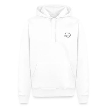 Käsetoast - Männer Premium Bio Hoodie - Weiß - Vorne - Nico (187cm)