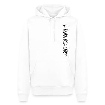 Frankfurt - Männer Premium Bio Hoodie - Weiß - Vorne - Nico (187cm)
