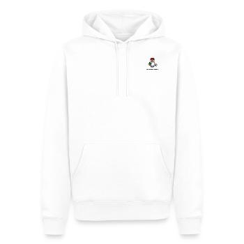 Andy auf Abschlussfahrt - Abschlussfahrt - Männer Premium Bio Hoodie - Weiß - Vorne - Nico (187cm)