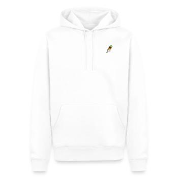 Glace de cactus - Sweat à capuche Premium bio Homme - blanc - Devant - Nico (187cm)