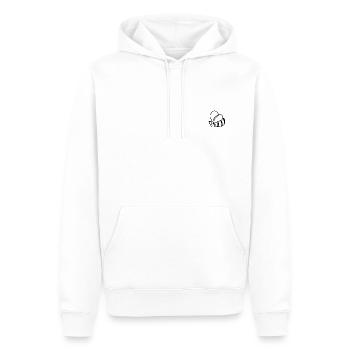 Biene - Männer Premium Bio Hoodie - Weiß - Vorne - Nico (187cm)
