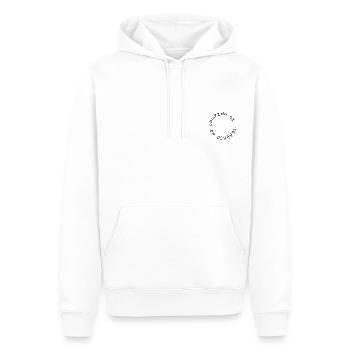 camping si - trabajo no - Männer Premium Bio Hoodie - Weiß - Vorne - Nico (187cm)