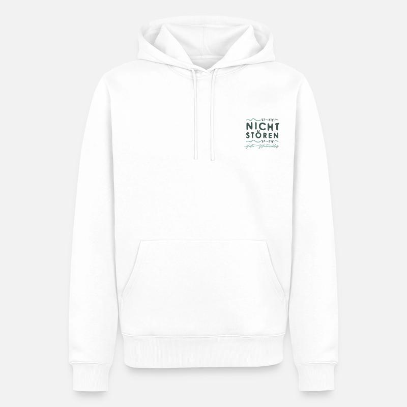 Winterschlaf - Männer Premium Bio Hoodie - Weiß