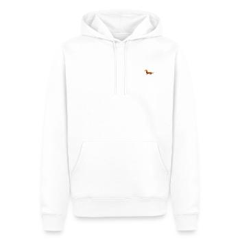 Kleiner süßer Dackel Karamell - Männer Premium Bio Hoodie - Weiß - Vorne - Nico (187cm)