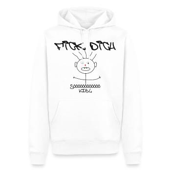 Fick Dich - Männer Premium Bio Hoodie - Weiß - Vorne - Nico (187cm)