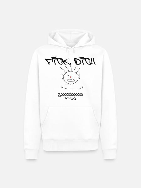 Fick Dich - Männer Premium Bio Hoodie - Weiß