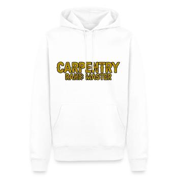 Rang de charpenterie Maître 3 - Sweat à capuche Premium bio Homme - blanc - Devant - Nico (187cm)