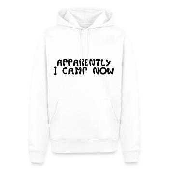Apparently I Camp Now 7 - Men’s Premium Organic Hoodie - white - Front - Nico (187cm)