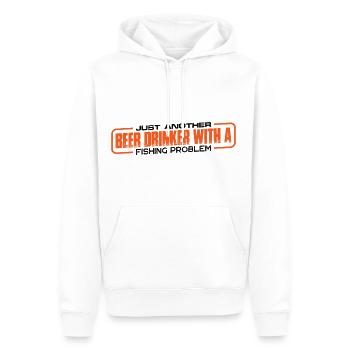 Just Another Beer Drinker With A Fishing Problem 4 - Men’s Premium Organic Hoodie - white - Front - Nico (187cm)