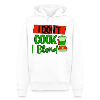 I Don't Cook I Blend 4 - Men’s Premium Organic Hoodie - white - Front - Nico (187cm)