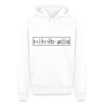 Quadratic Formula For Math Class 5 - Men’s Premium Organic Hoodie - white - Front - Nico (187cm)